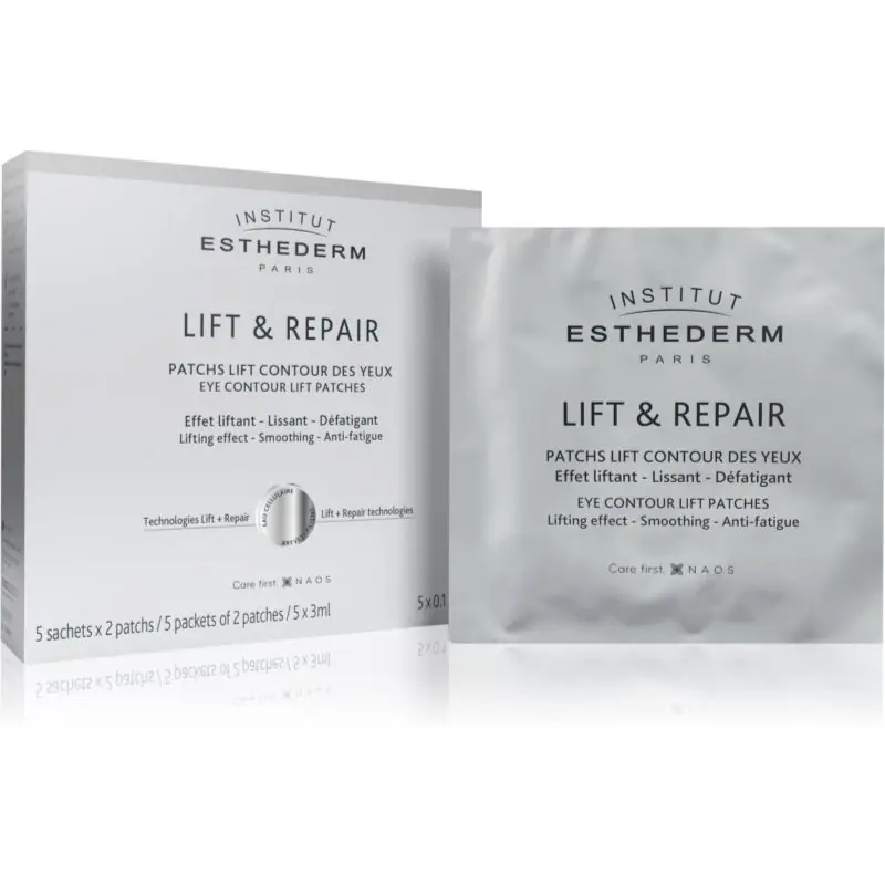 Institut Esthederm Lift & Repair Eye Contour Lift Patches plasture antirid pentru zona de sub ochi 5x2 buc