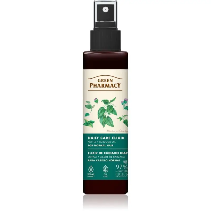 Green Pharmacy Nettle & Burdock oil Elixir ser pentru par normal 150 ml