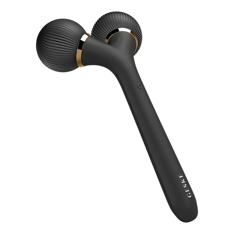 GESKE Aparat de masaj sonic pentru față și corp 4 în 1 (Sonic Facial & Body Roller) Gray