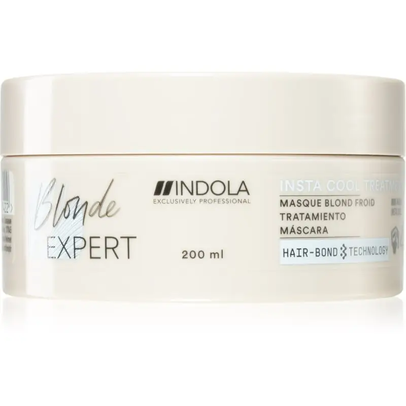 Indola Blond Expert Insta Cool masca de par hranitoare pentru nuante inchise de blond 200 ml