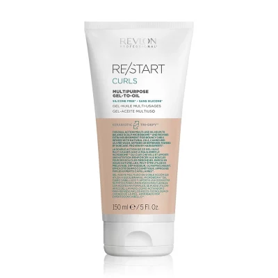 Revlon Professional Gel multifuncțional pentru păr creț și ondulat Restart Curls (Multipurpose Gel-to-Oil) 150 ml
