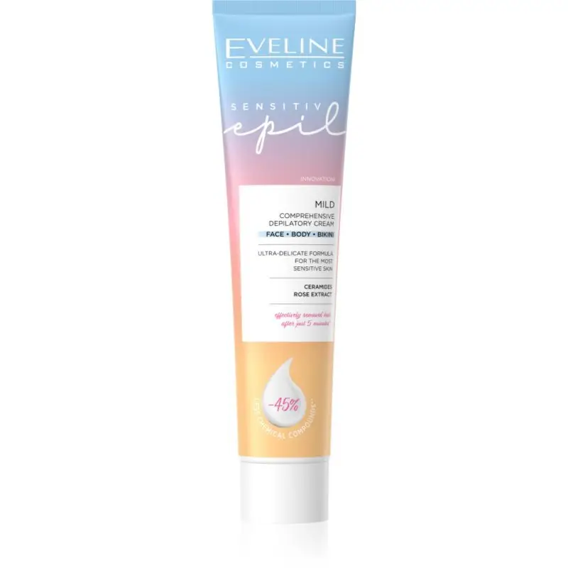Eveline Cosmetics Sensitive Epil Crema pentru indepartarea parului pentru piele sensibila 125 ml