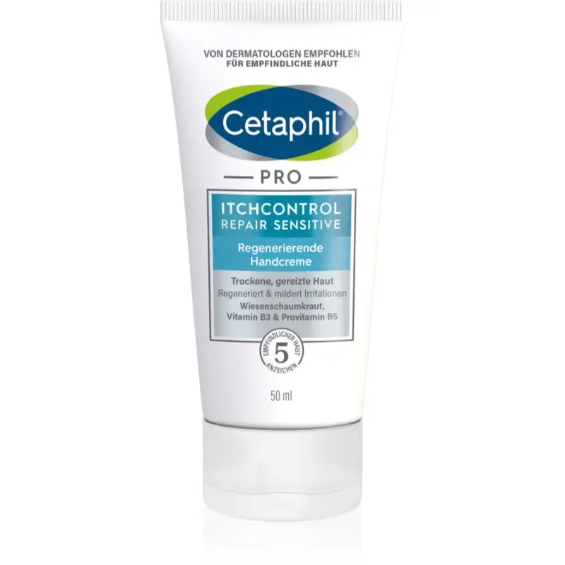 Cetaphil PRO ItchControl Repair Sensitive Regenerating Hand Cream Cremă de mâini regeneratoare pentru piele sensibila 50 ml