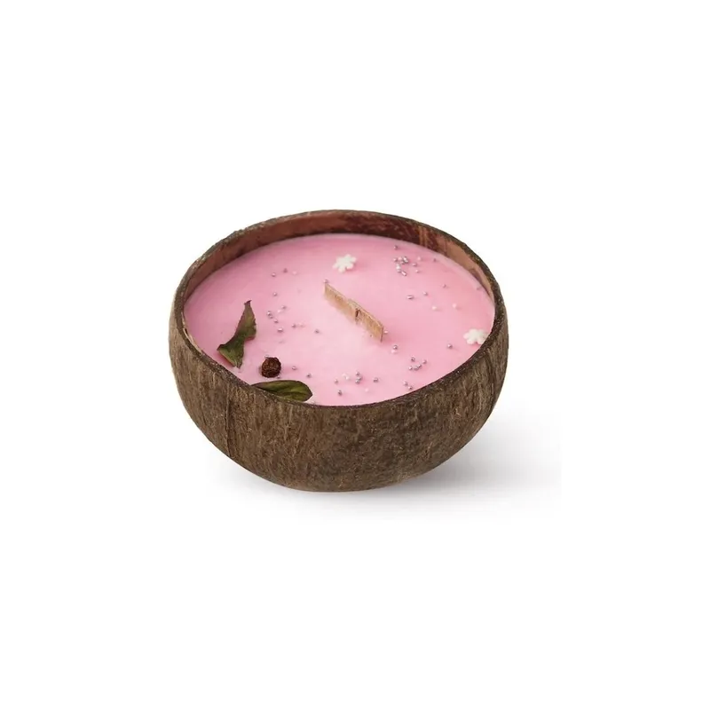 Tropikalia Lumânare în cocos - parfum Frozen Cranberry 500 g