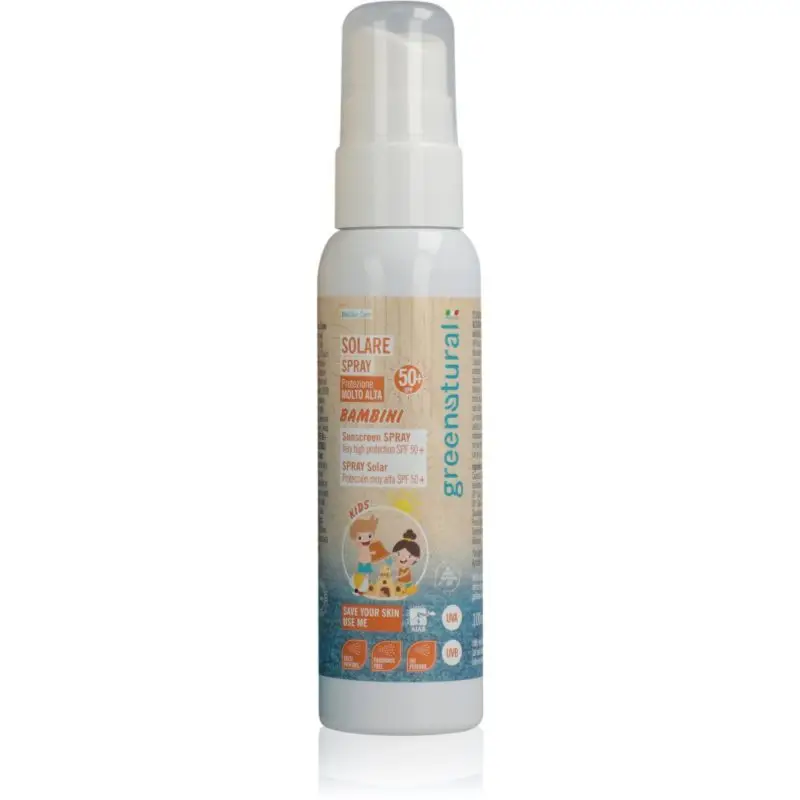 Greenatural Sunscreen Spray Kids SPF 50+ lotiune protectoare pentru plaja pentru copii SPF 50+ 100 ml