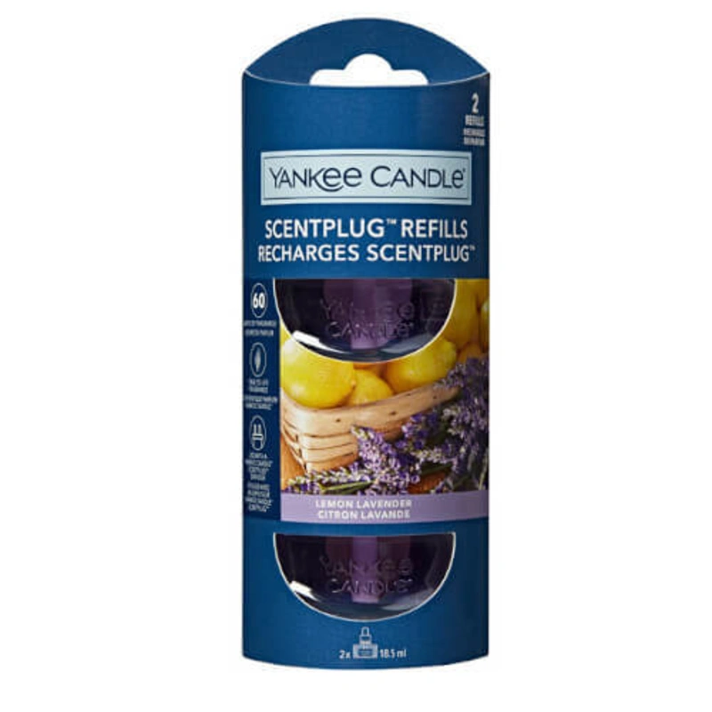 Yankee Candle Rezervă pentru difuzor electric Organic Kit Lemon Lavender 2 x 18,5 ml