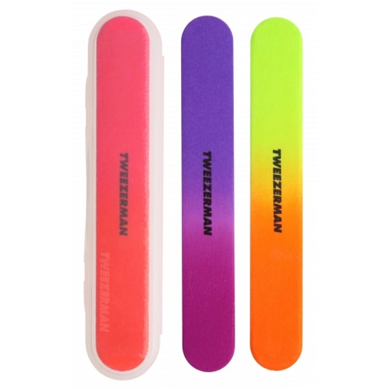 Tweezerman Pile de unghii neon (Neon Nail Files) 3 buc