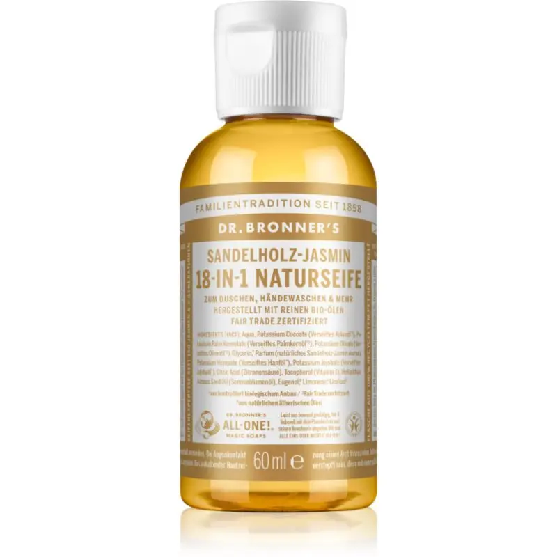 Dr. Bronner’s Sandalwood & Jasmine săpun lichid universal 60 ml