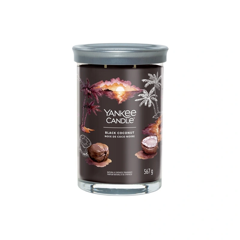 Yankee Candle Lumânare aromatică Signature tumbler pahar mare Black Coconut 567 g