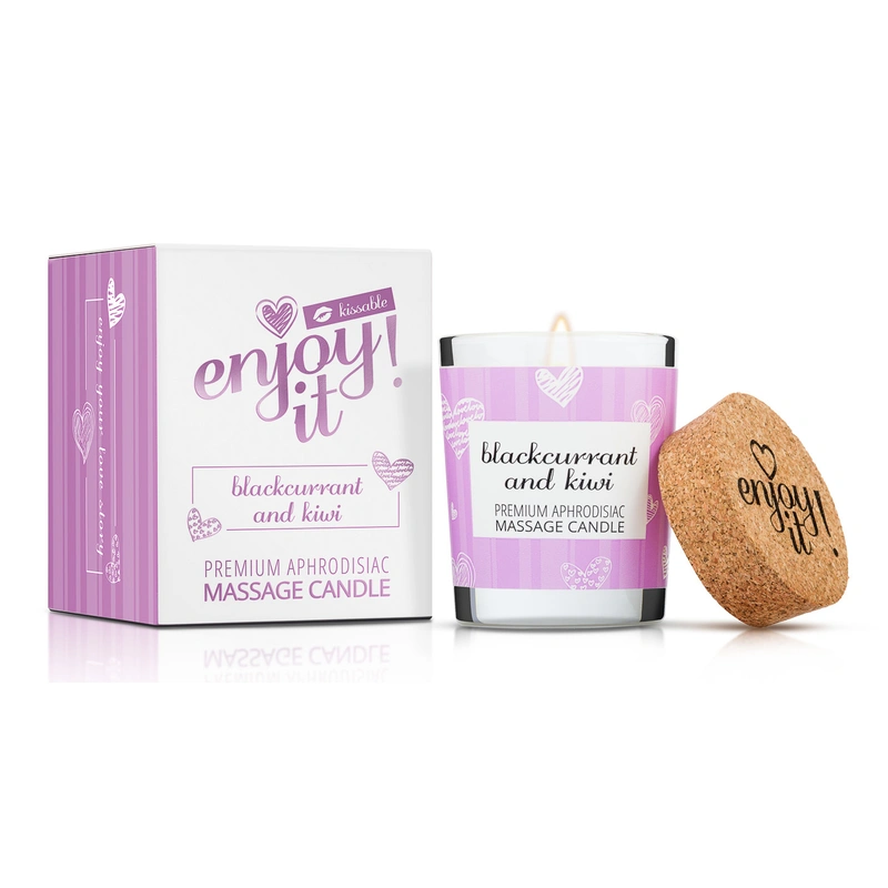 Magnetifico Power Of Pheromones Lumânare de masaj Enjoy it! Blackcurrant and Kiwi (Massage Candle) 70 ml