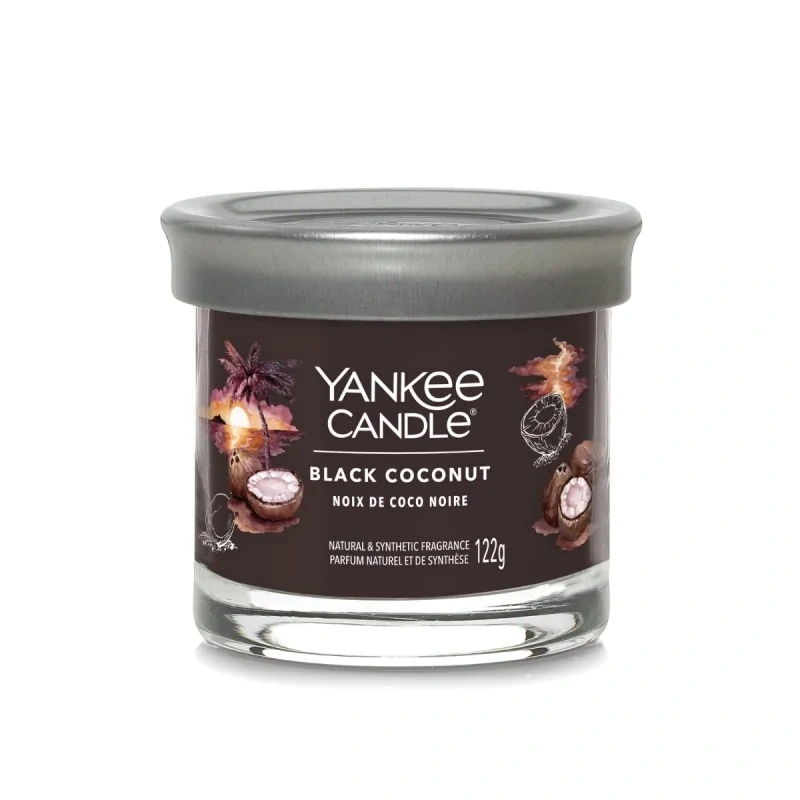 Yankee Candle Lumânare aromatică Signature tumbler mic Black Coconut 122 g