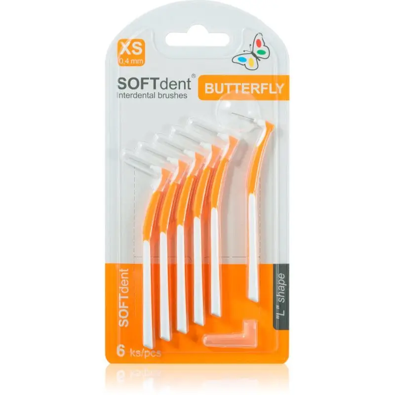 SOFTdent Butterfly XS perie interdentara 0,4 mm 6 buc