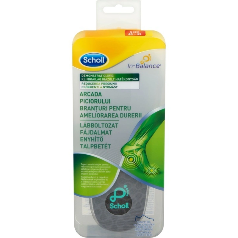Scholl Branțuri ortopedice In-Balance Arch (Insole) 1 pereche Medium