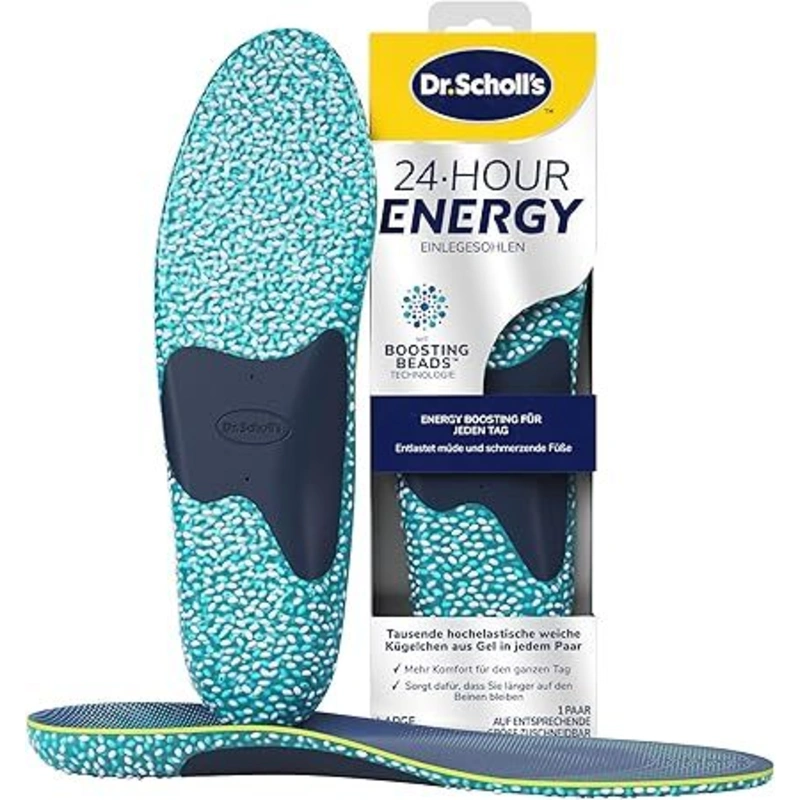 Scholl Inserții pentru încălțăminte 24 Hour Energy (Insole) 1 pereche Large