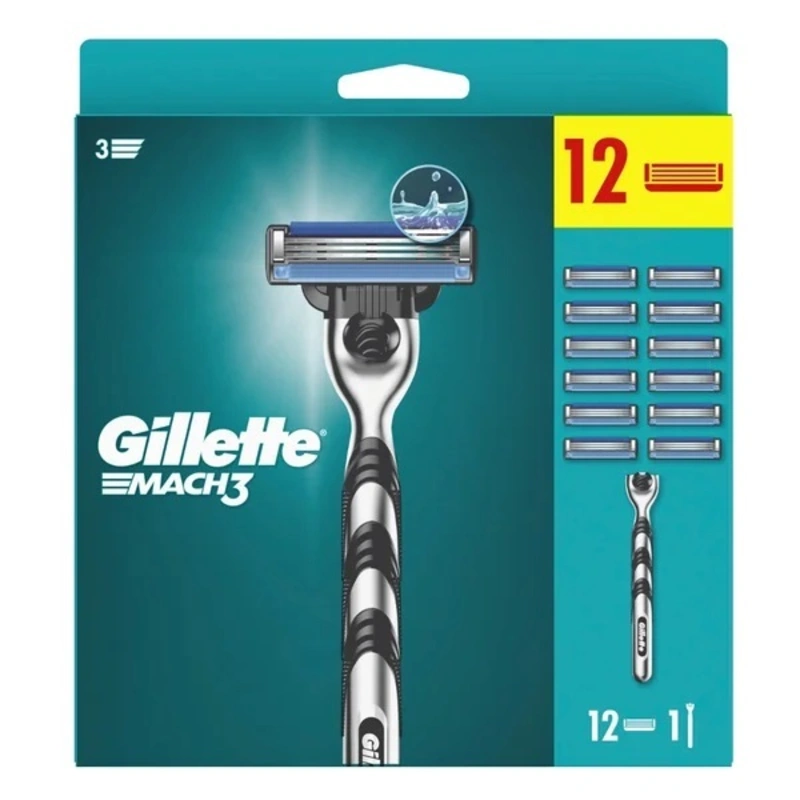 Gillette Aparat de ras Mach3 Reg+ 12 capete
