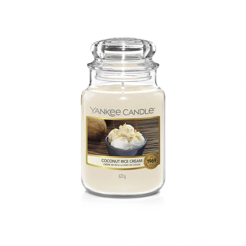 Yankee Candle Lumânare aromată Classic mare Coconut Rice Cream 623 g