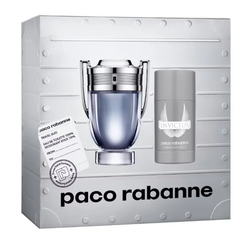 Rabanne Invictus - EDT 100 ml + deodorant solid 75 ml