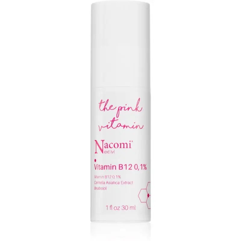 Nacomi Next Level The Pink Vitamin ser fortifiant pentru piele sensibilă 30 ml
