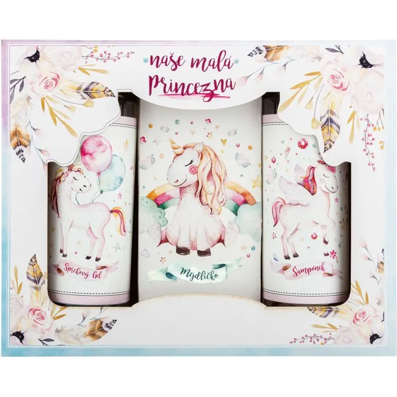 Bohemia Gifts & Cosmetics Unicorn set cadou pentru cadă pentru copii