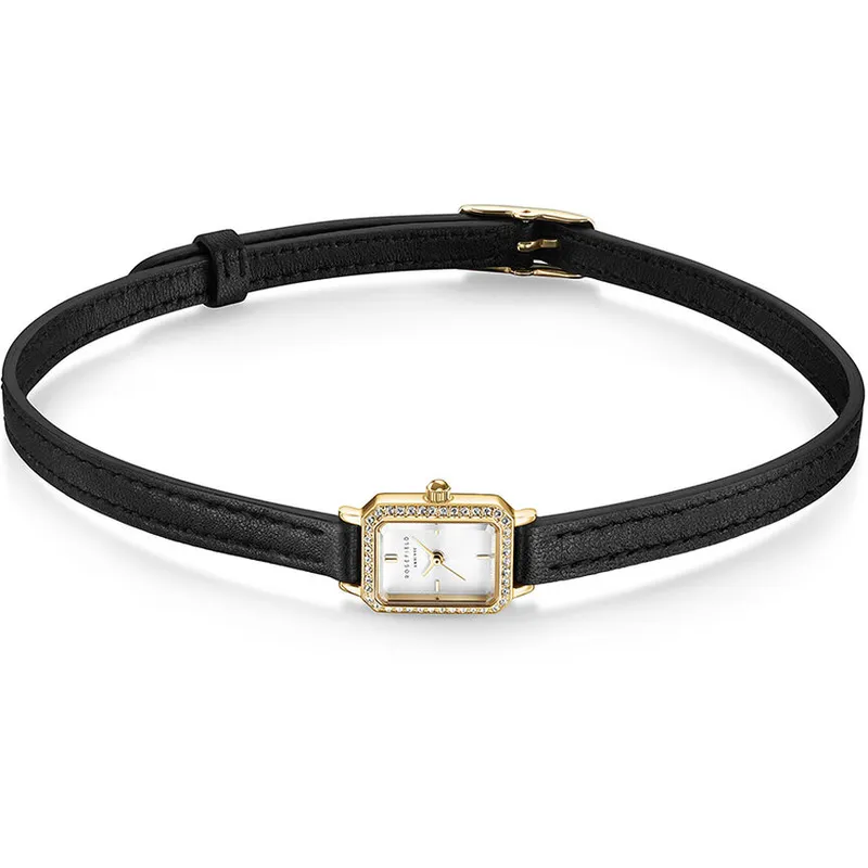Rosefield Studio Edition 05 Leather Choker Gold STWBLG-ST03