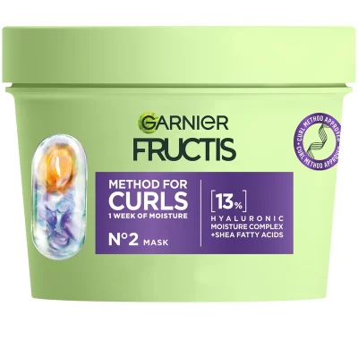 Garnier Mască hidratantă pentru păr uscat, ondulat și creț Curls Method (Mask) 370 ml