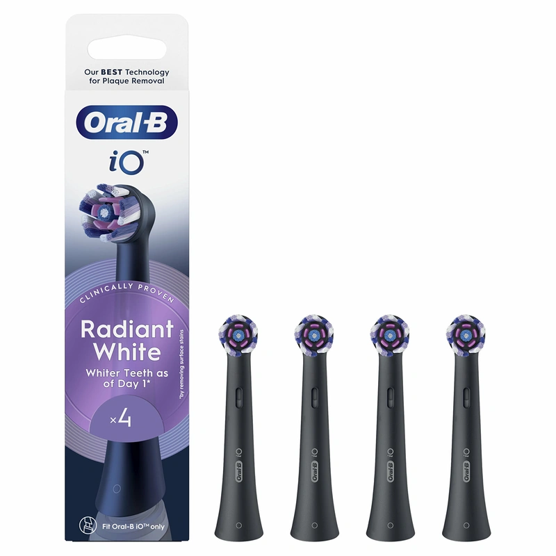 Oral B Capete de schimb pentru peria iO Radiant White Black 4 buc