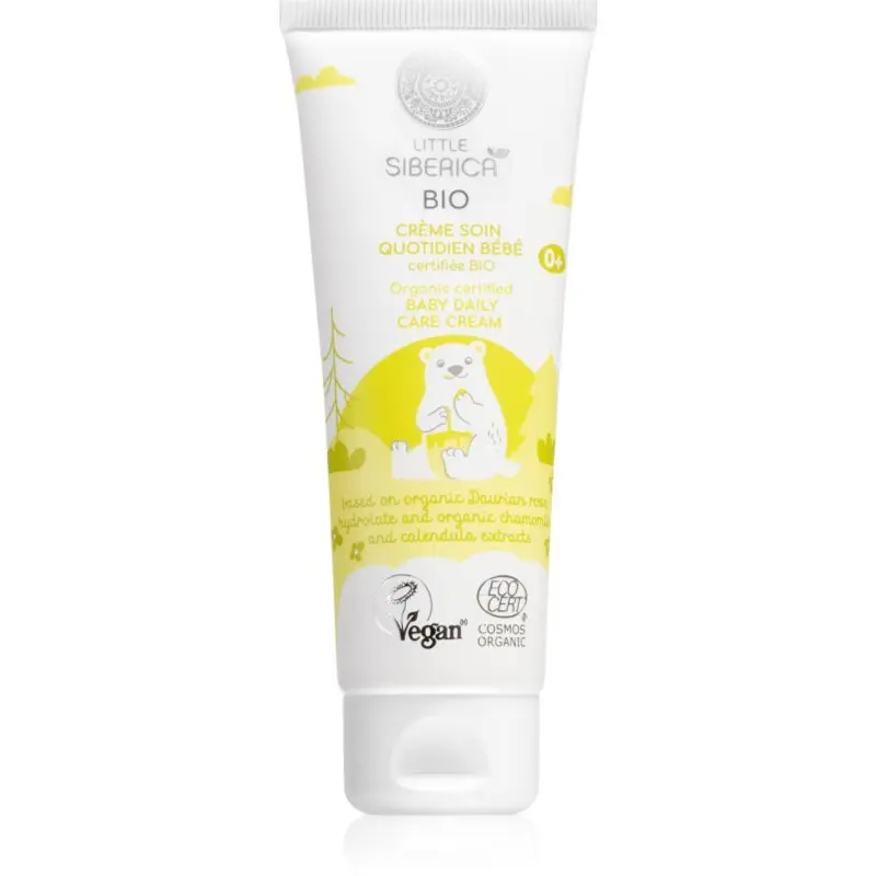 Natura Siberica Little Siberica BIO crema delicata pentru nou-nascuti si copii 75 ml