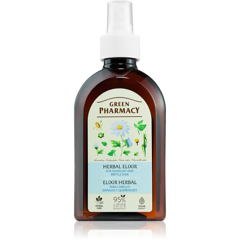 Green Pharmacy Herbal Elixir Hair Care Elixir pe baza de plante pentru parul deteriorat si casant 250 ml