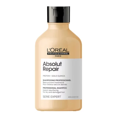 L'Oréal Professionnel Șampon regenerator pentru păr foarte deteriorat Serie Expert Absolut Repair Gold Quinoa + Protein (Instant Resurfacing Shampoo) 300 ml