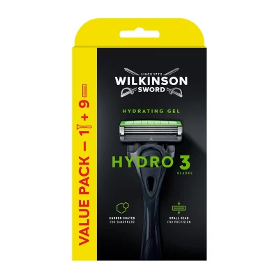 Wilkinson Sword Aparat de ras Hydro 3 Skin Protection + 9 capete