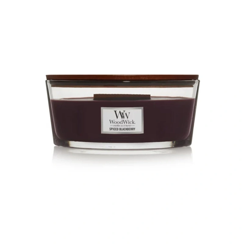 WoodWick Barcă cu lumânări parfumate Blackberry condimentată 453,6 g