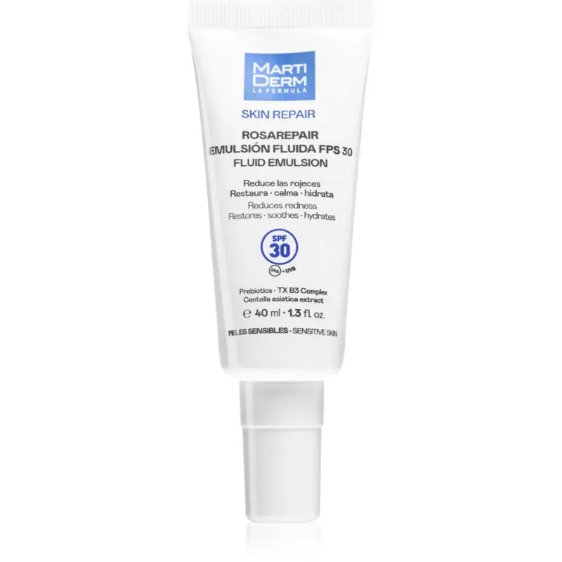 MartiDerm Skin Repair Rosarepair Fluid Emulsion SPF 30 fluid hidratant împotriva roșeții tenului SPF 30 40 ml