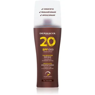 Dermacol Sun Tan Booster Lotiune cu protectie solara pentru accelerarea bronzului SPF 20 200 ml