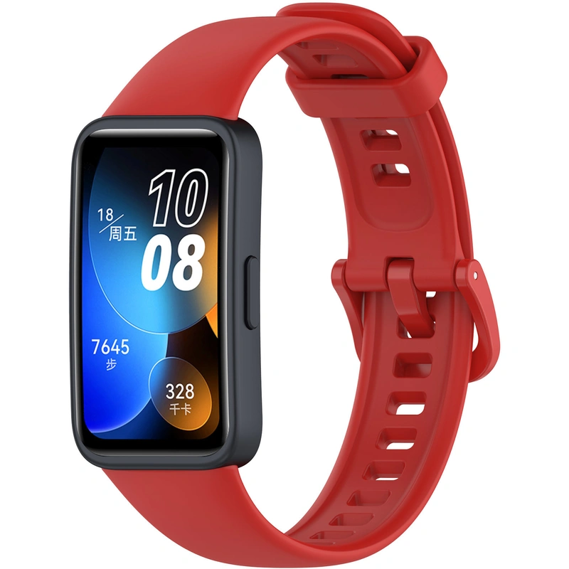4wrist Curea din silicon pentru Huawei Watch Band 10, 9, 8 - Red