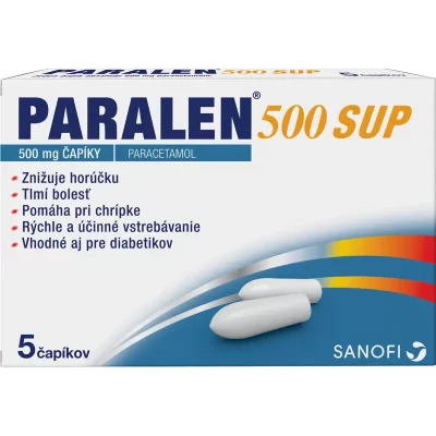 PARALEN 500 SUP 5 čapíkov