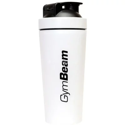 GYMBEAM Šejker Steel White 750 ml