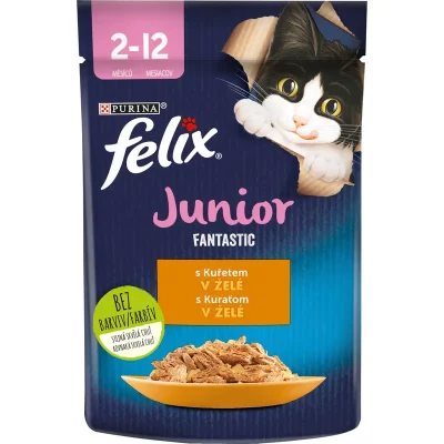 FELIX Fantastic JUNIOR kapsička s kuraťom v želé 85g