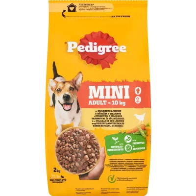 PEDIGREE granule Mini Adult hydina so zeleninou