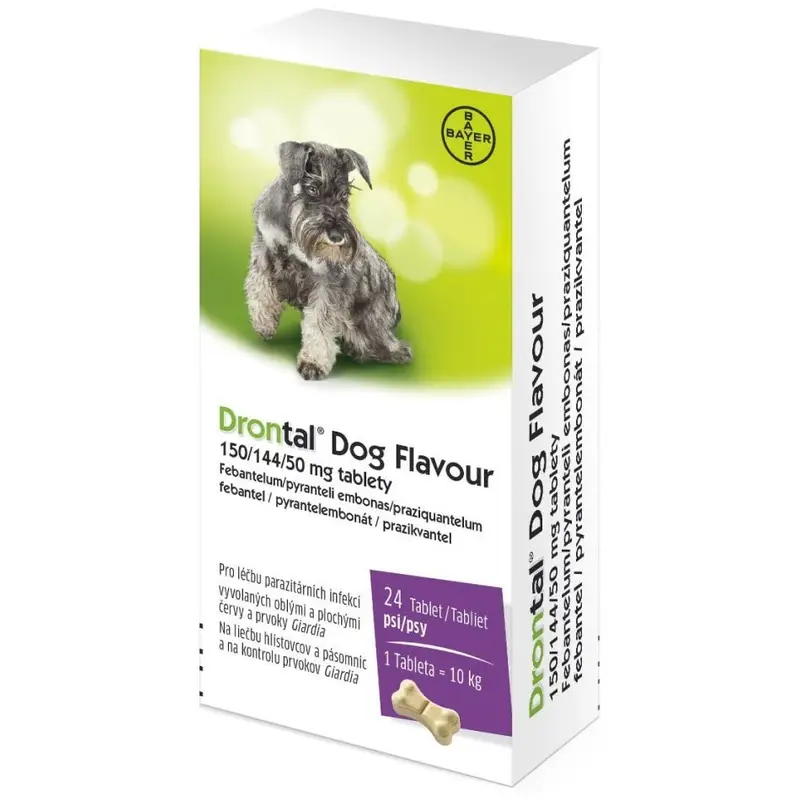 DRONTAL Dog Flavour 150/144/50 mg 24 tabliet