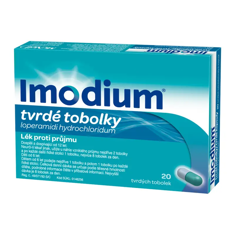 IMODIUM 2 mg tvrdé kapsuly, 20 ks