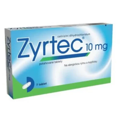 ZYRTEC alergie 10 mg, 7 tabliet