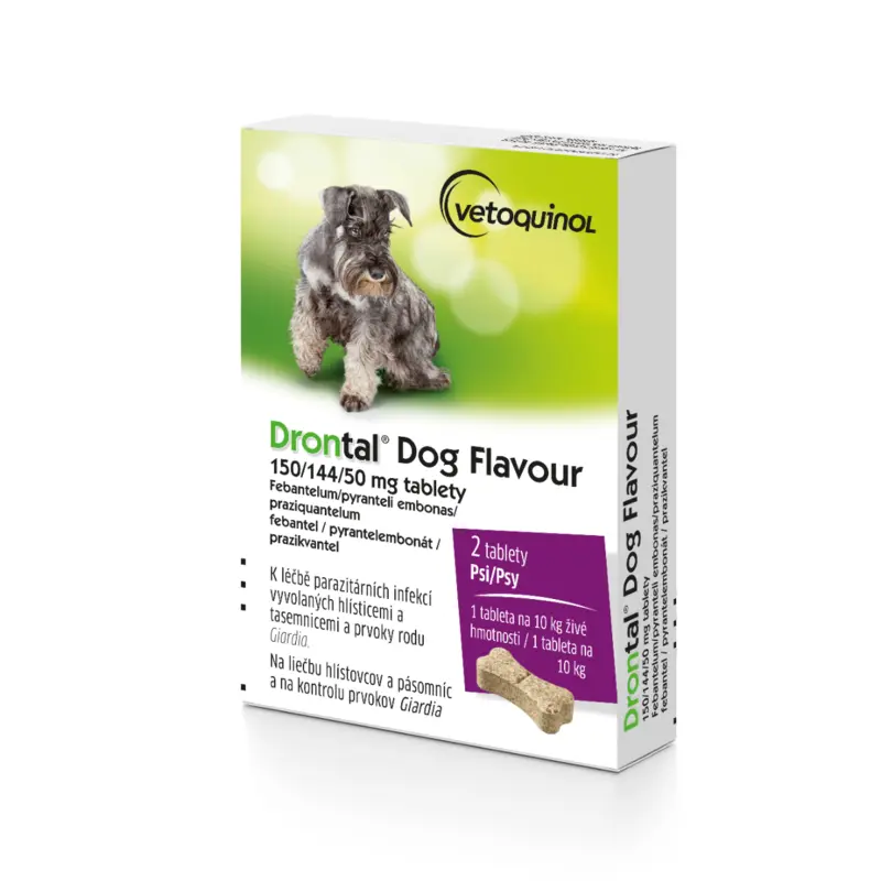 Drontal Dog Flavour 150/144/50 mg tablety