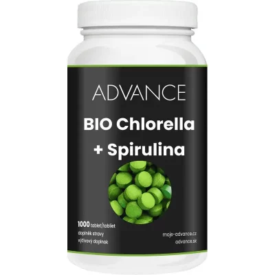 ADVANCE Chlorella + Spirulina BIO 1000 tabliet