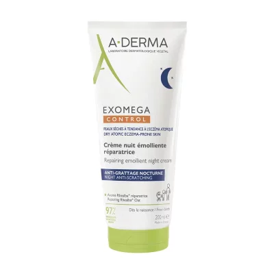 A-DERMA EXOMEGA CONTROL Nočný krém, 200 ml