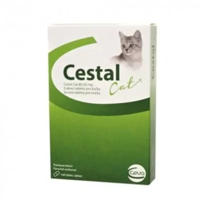 CESTAL  CAT 80 mg/20 mg žuvacie tablety pre mačky 8 tabliet
