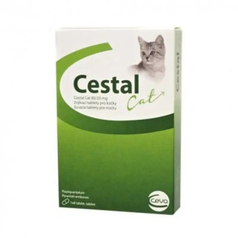 CESTAL  CAT 80 mg/20 mg žuvacie tablety pre mačky 8 tabliet