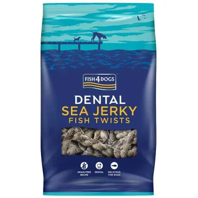 FISH4DOGS Dentálne pamlsky pre psy morská ryba - závitky 500g