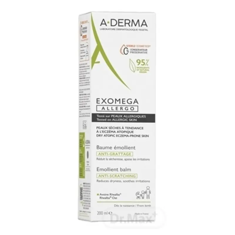 A-DERMA EXOMEGA ALLERGO Emolienčný balzam