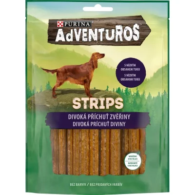 ADVENTUROS Strips 6x90g S Príchuťou Zveriny