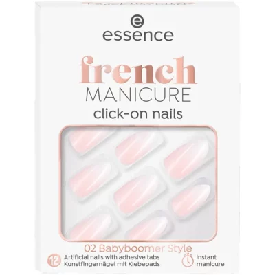 essence umelé nechty french MANICURE click-on 02